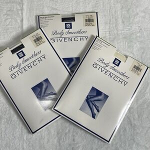 NOS 1996 Givenchy Hosiery Body Smothers 555 Size E Control Top Sandal Womens